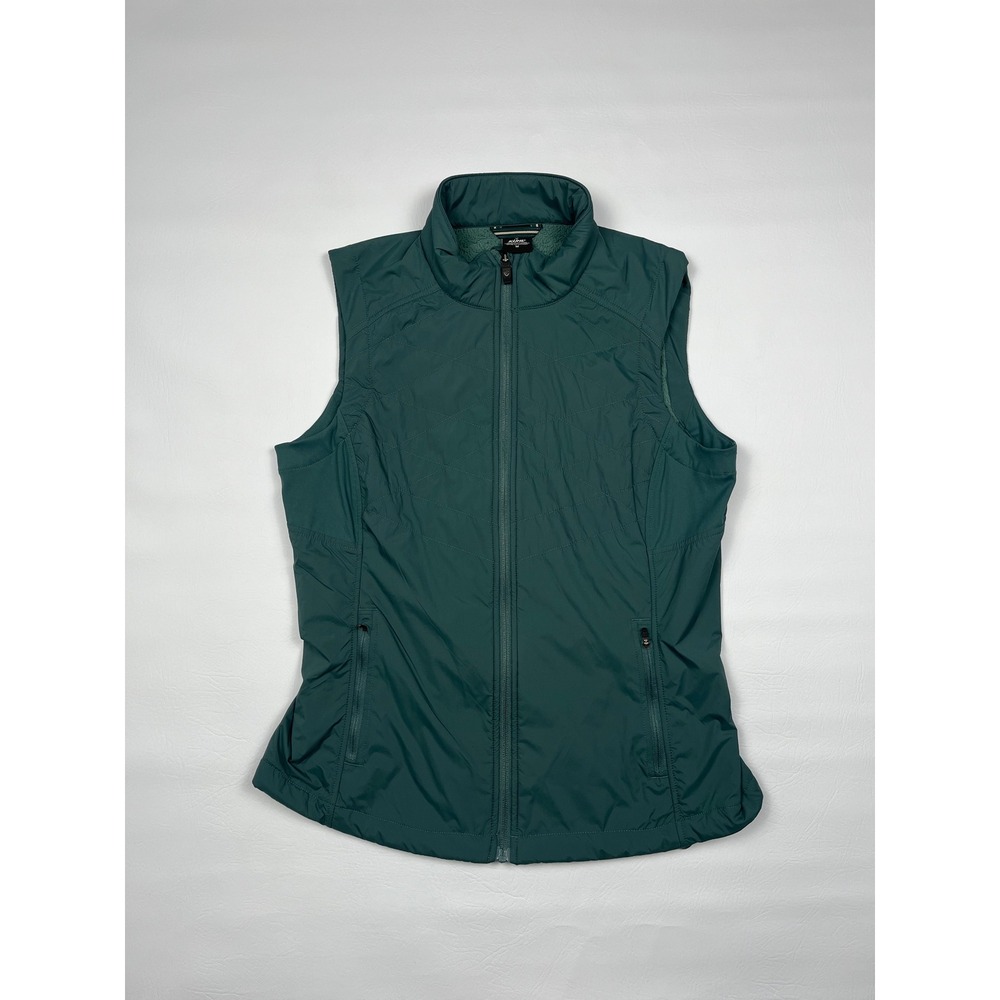 Kuhl The One Vest Women's Medium Green Insulated Fleece Lined Outdoor Hiking